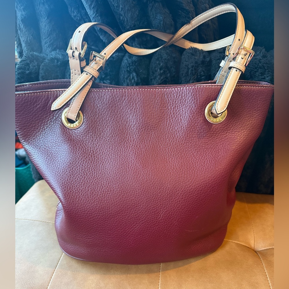 Michael Kors burgundy shoulder bag